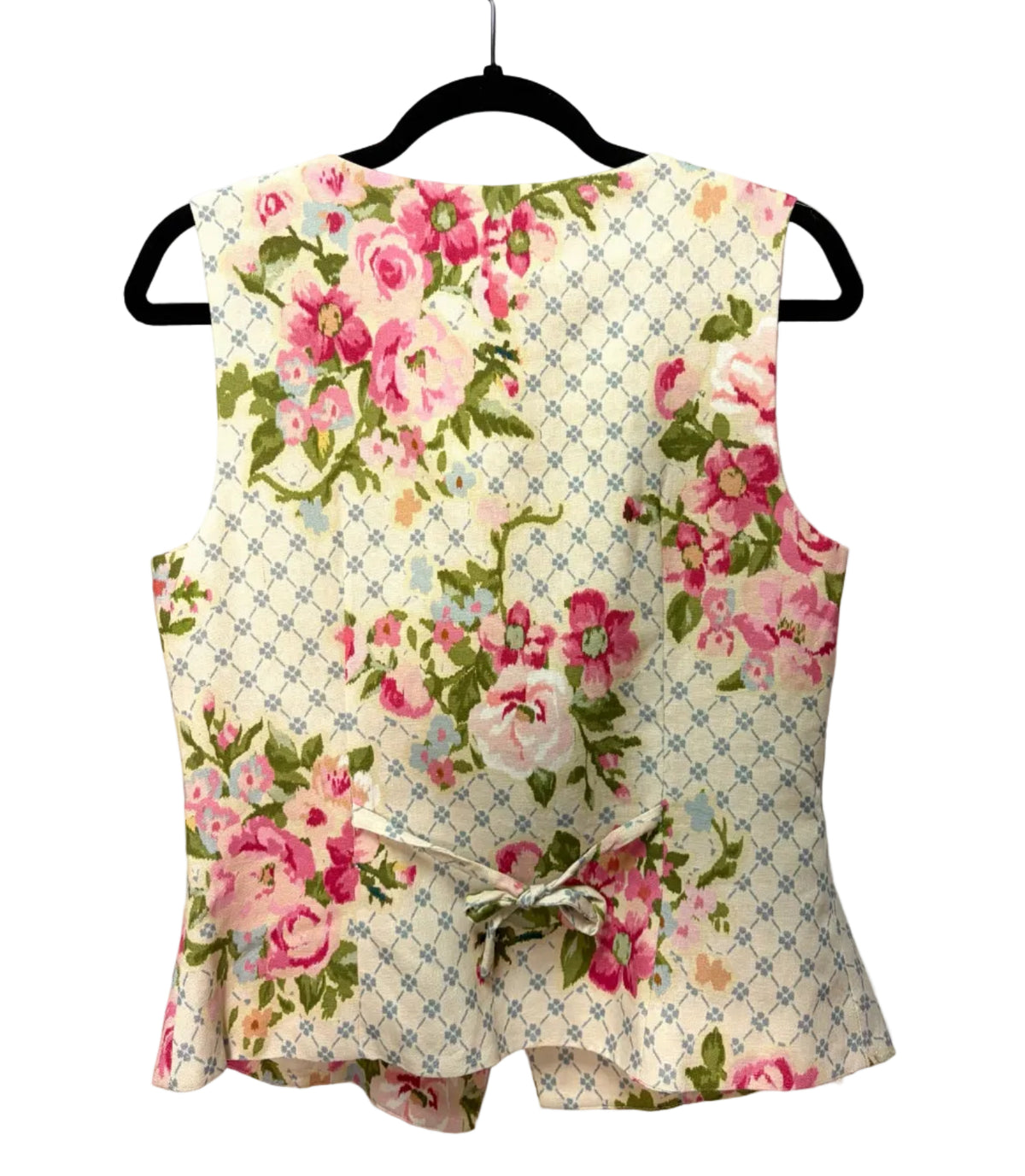 Size 8 Maison D'Amelie Cream Multi Floral Ladies Top