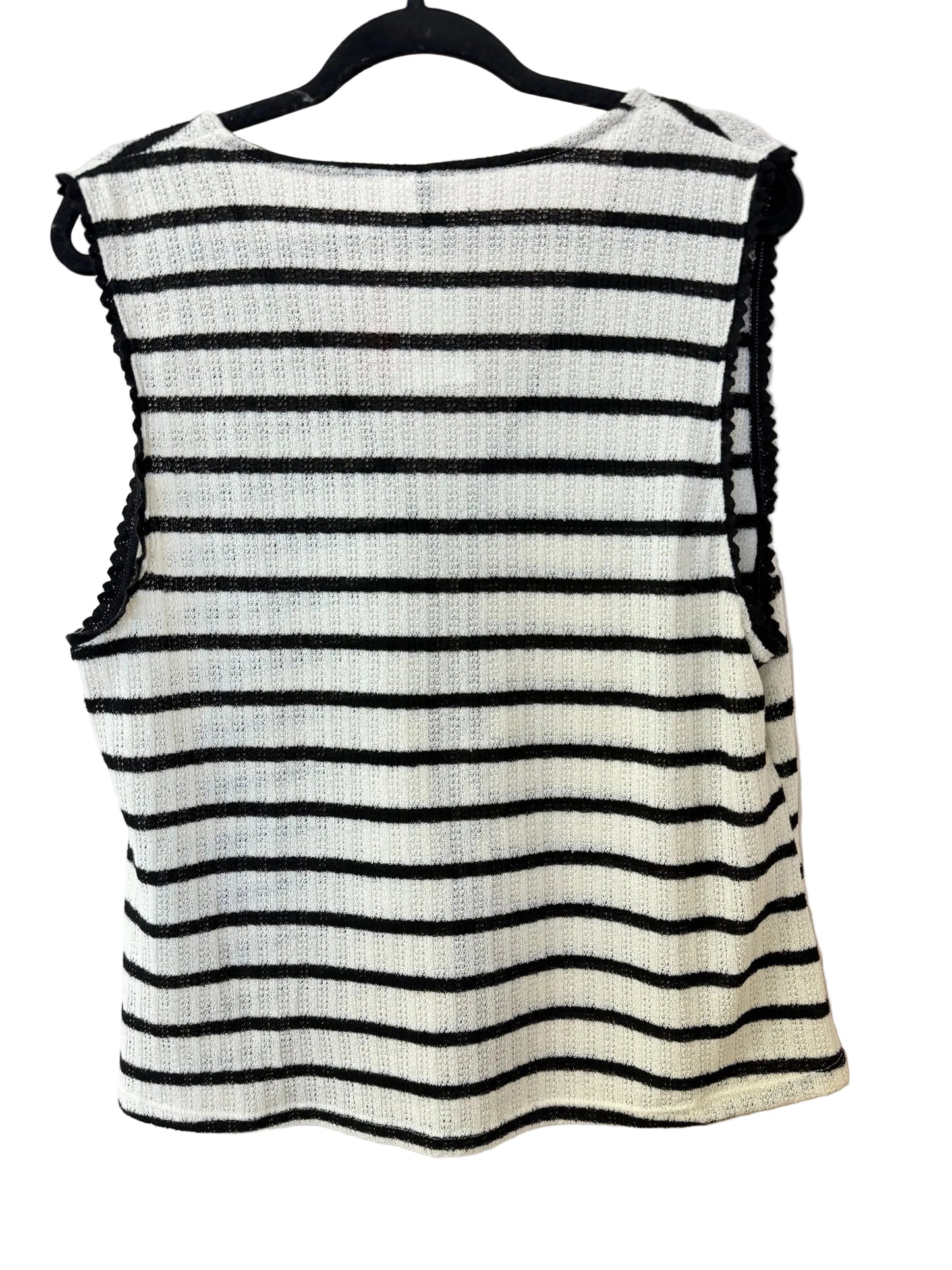 Size XL H & M Blk/Wht Stripe Brand New Ladies Top