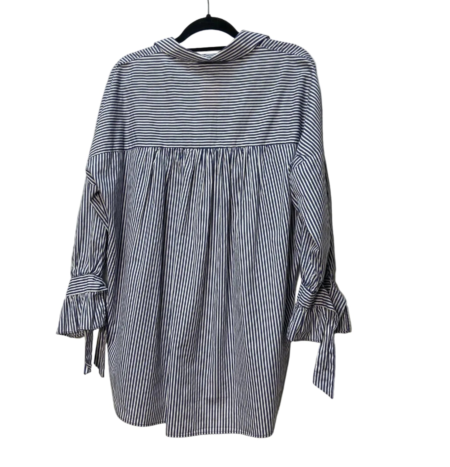 Size XL Zara Blue White Stripe Ladies Top