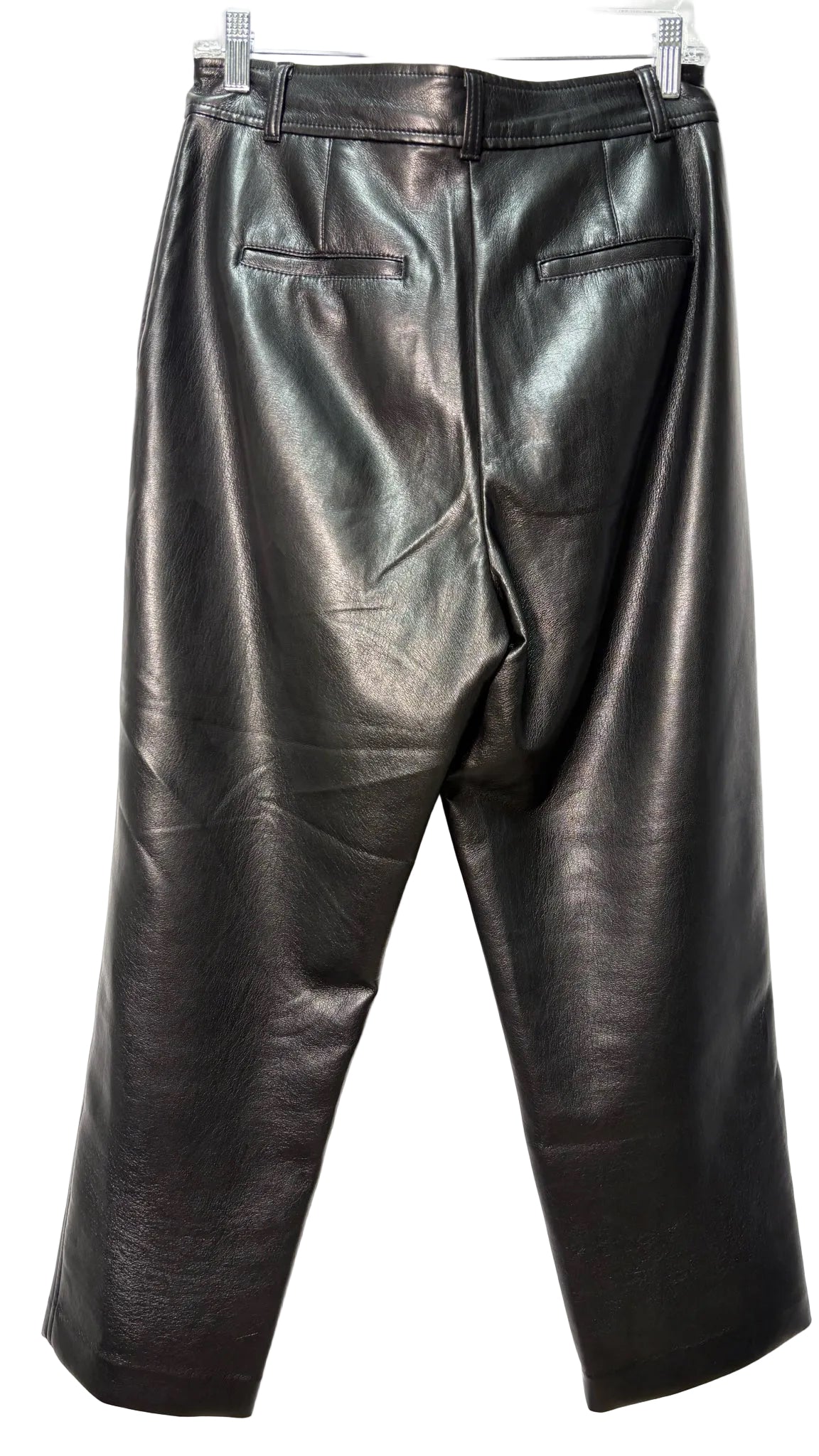 Size 10 Babaton Black Vegan Leather Ladies Pants