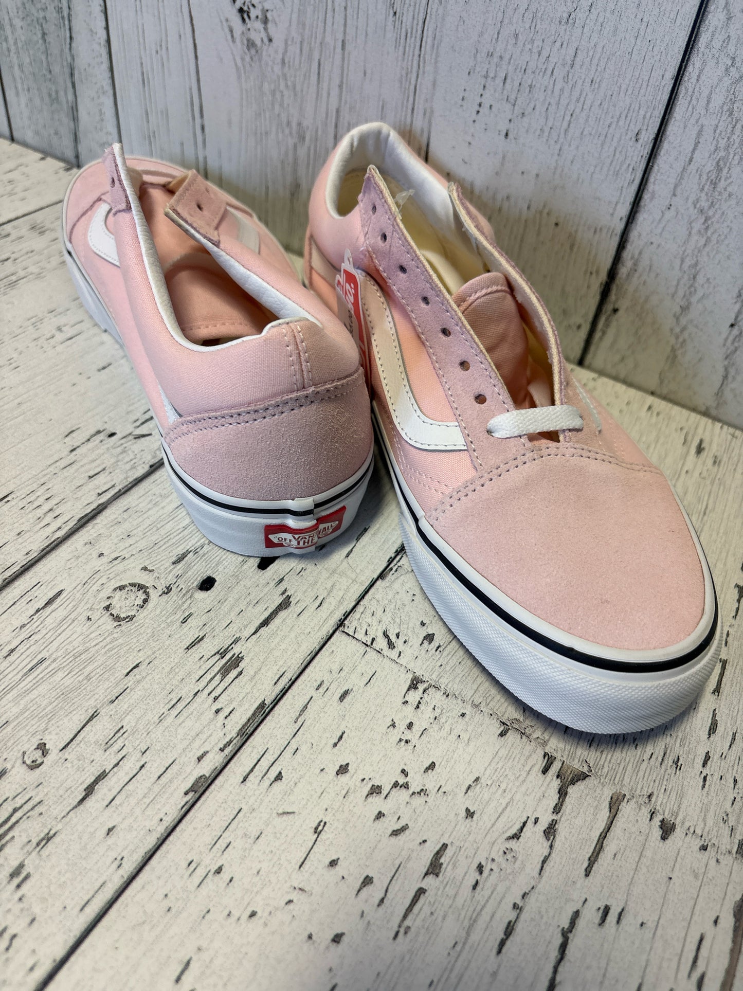 Size 10 Vans White Ladies Footwear/Ladies