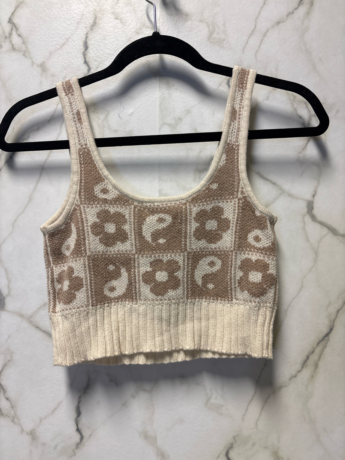 Size XS American Eagle Brown Cream Ladies Top