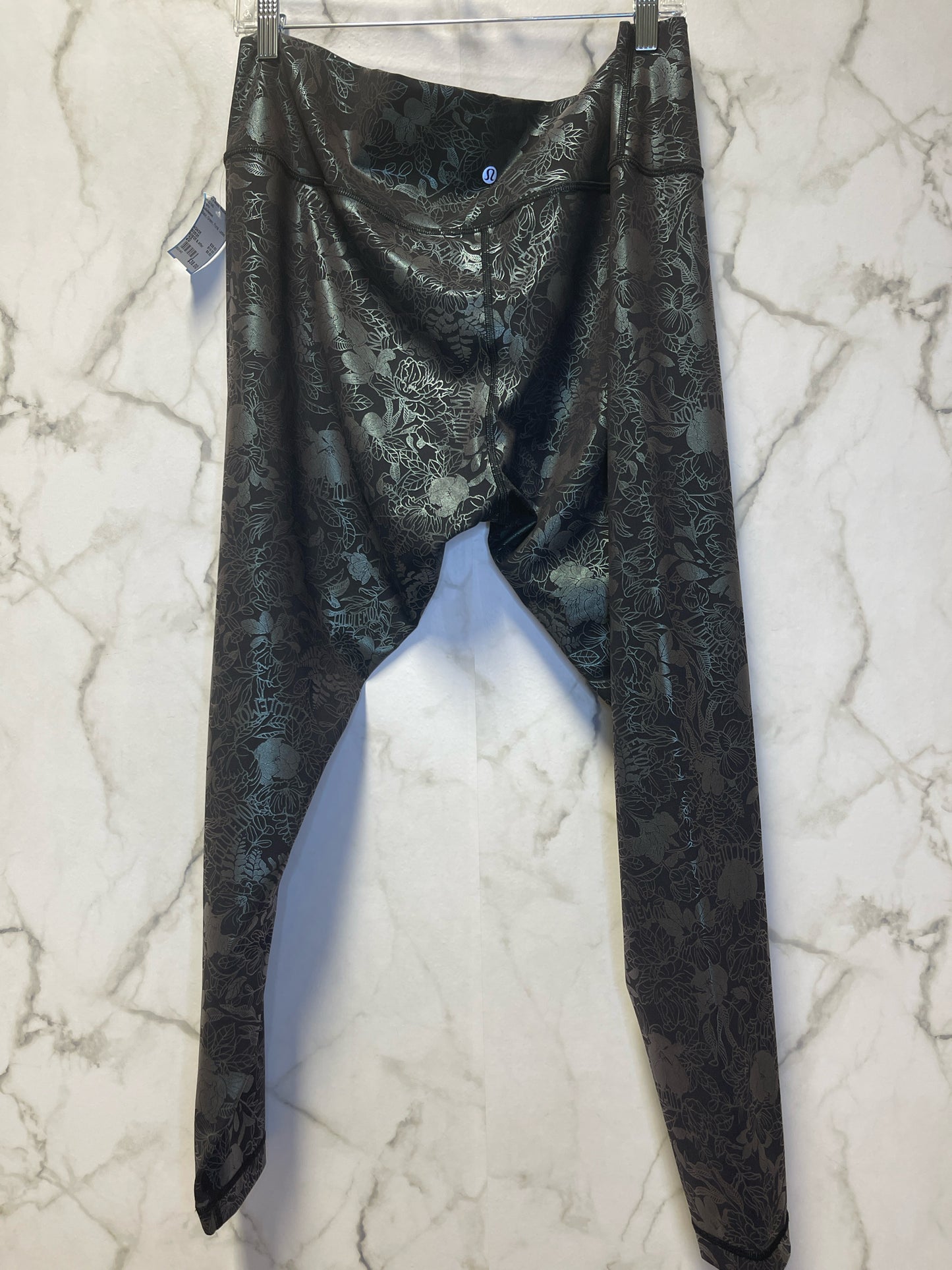 Size 20 Lululemon Black Green Floral Ladies Pants