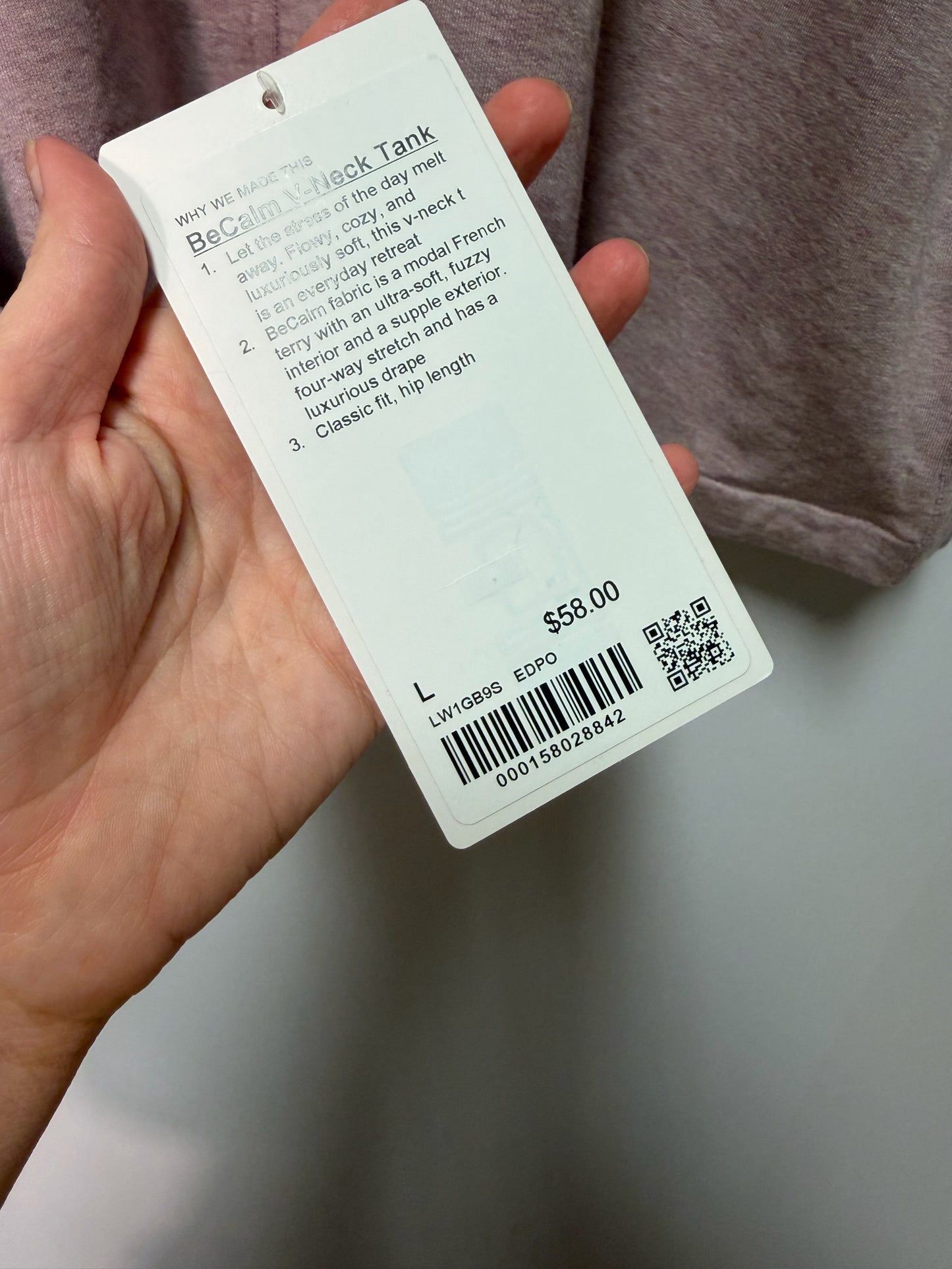 Size L Lululemon Pink Brand New Ladies Top