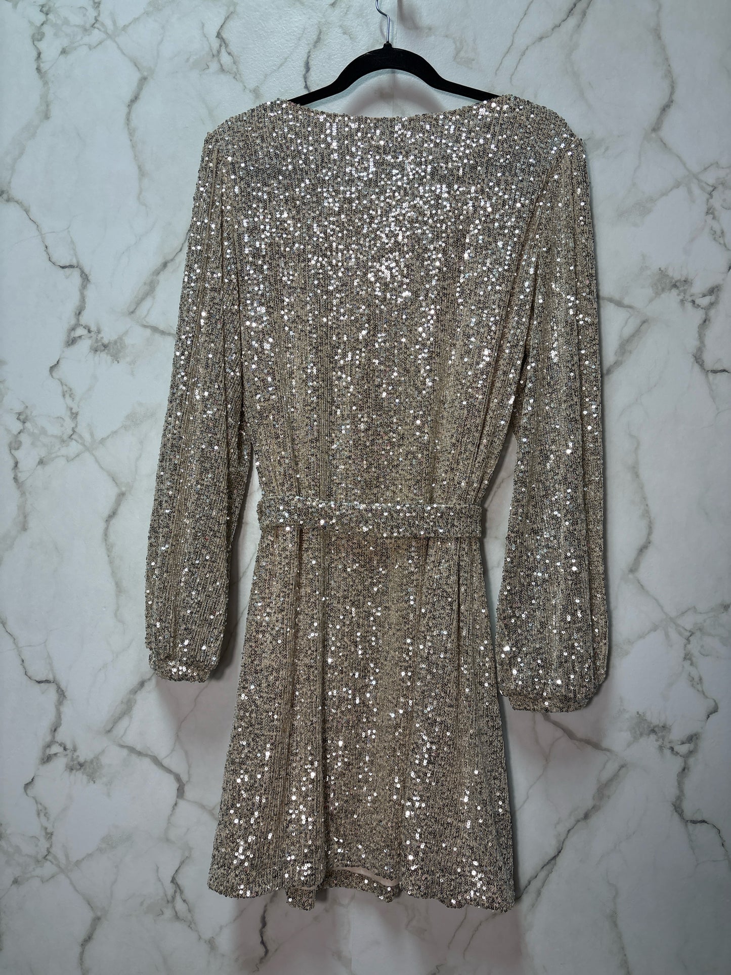 Size L Ricki's Gold Sequins Ladies Dress