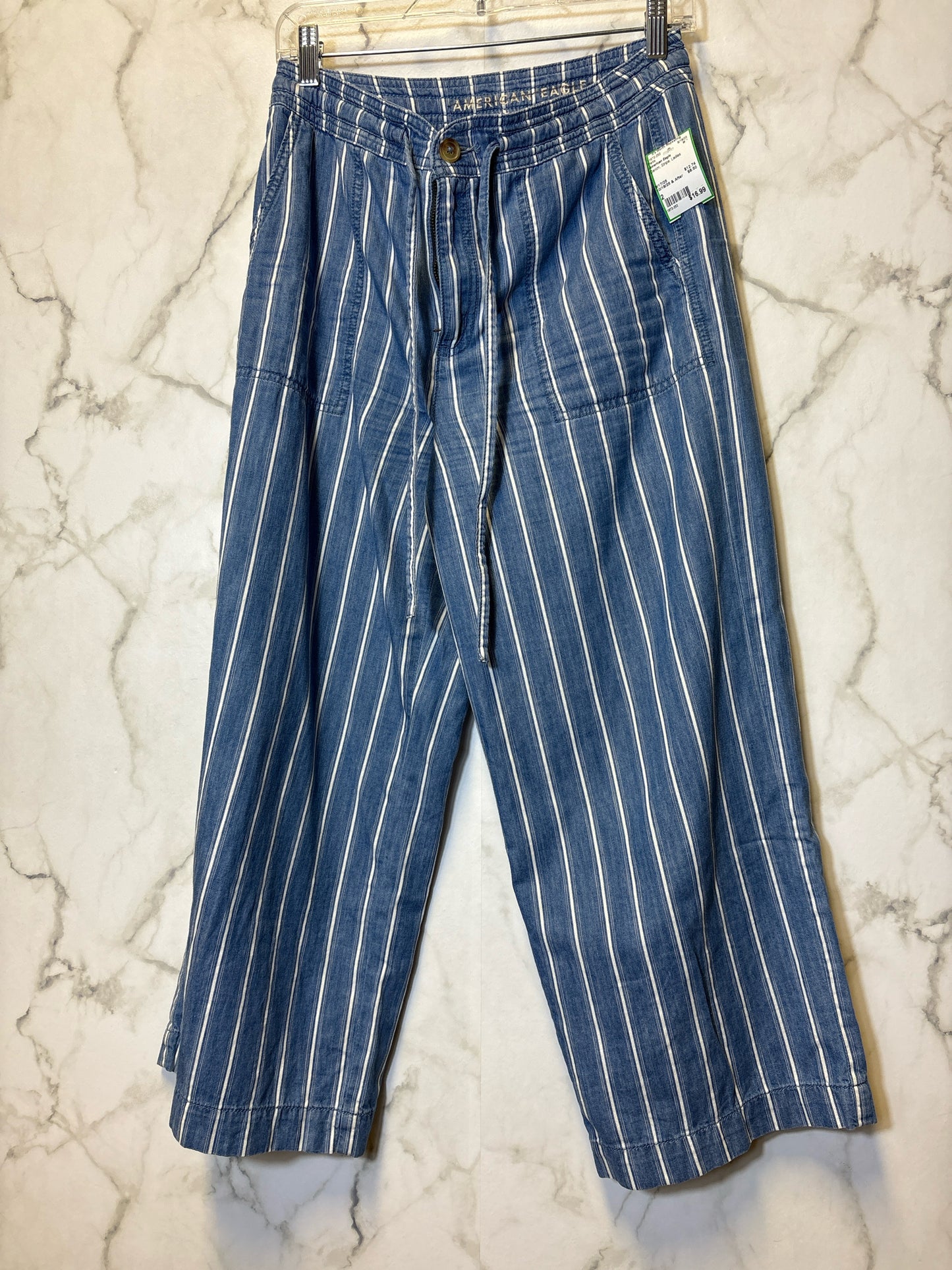 Size 2 American Eagle Denim Stripe Ladies Pants