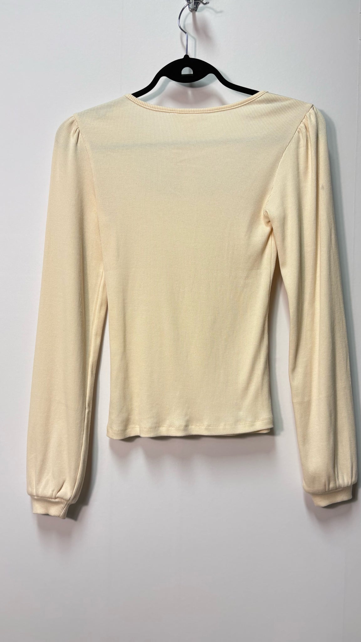 Size XS Joe Cream Ribbed Ladies Top
