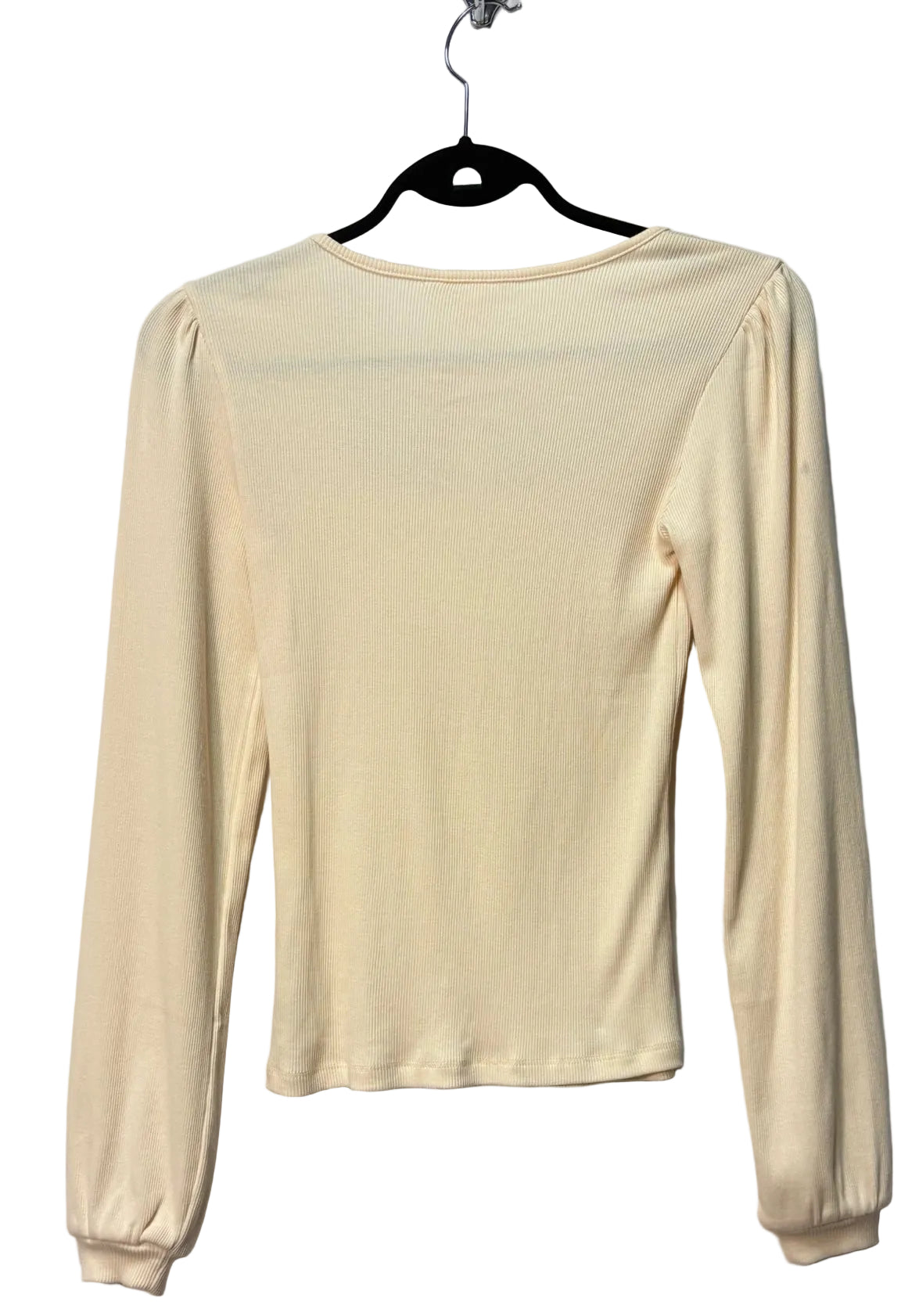 Size XS Joe Cream Ribbed Ladies Top
