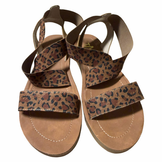 Taxi Brown Animal Print Footwear/Ladies
