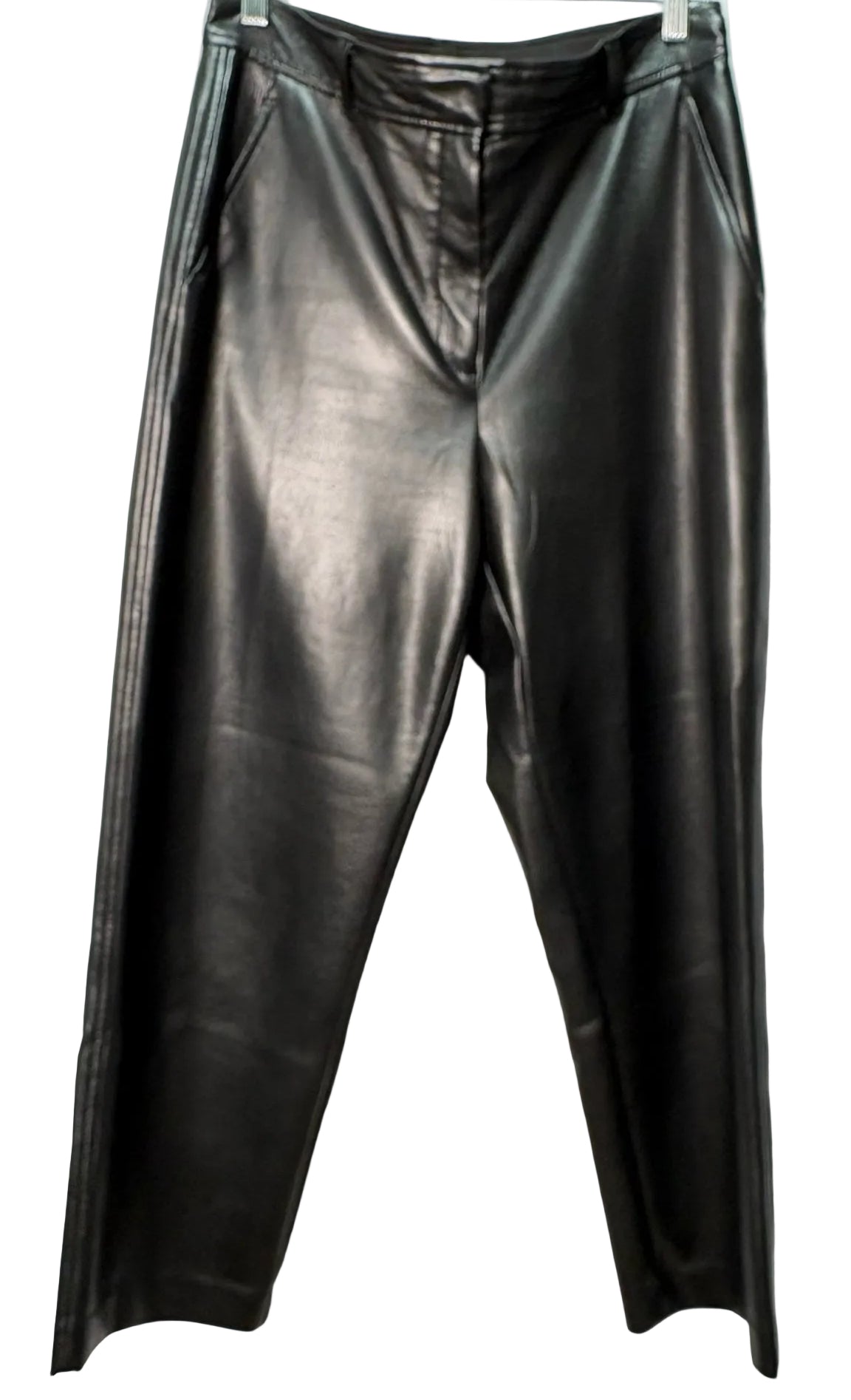 Size 10 Babaton Black Vegan Leather Ladies Pants