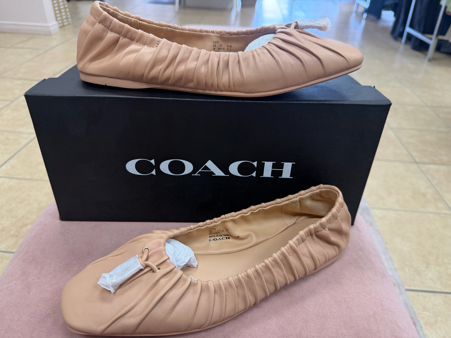Coach! Beige Brand New Ladies Footwear/Ladies