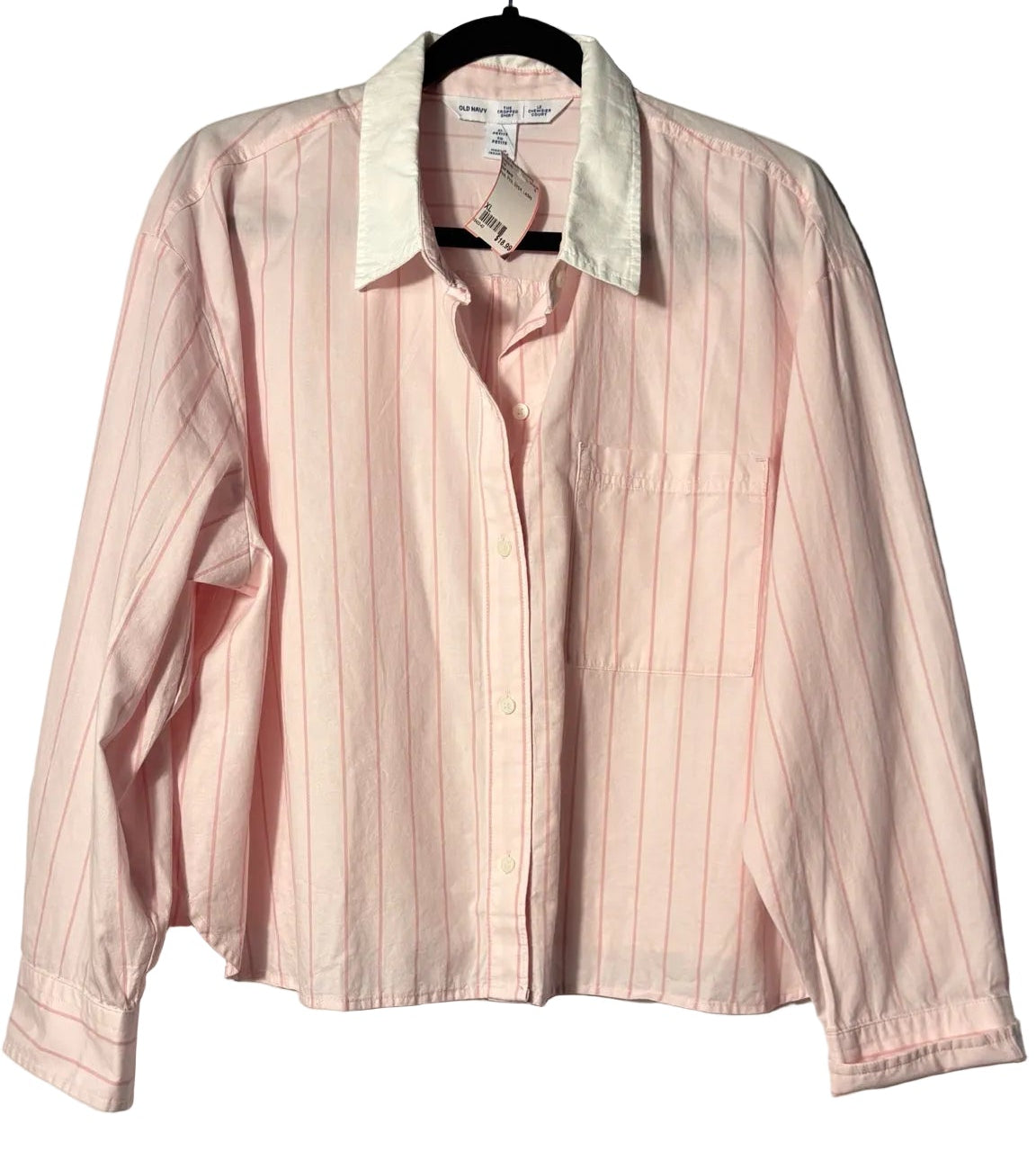 Size XL Old Navy Pink Pink Stripe Ladies Top