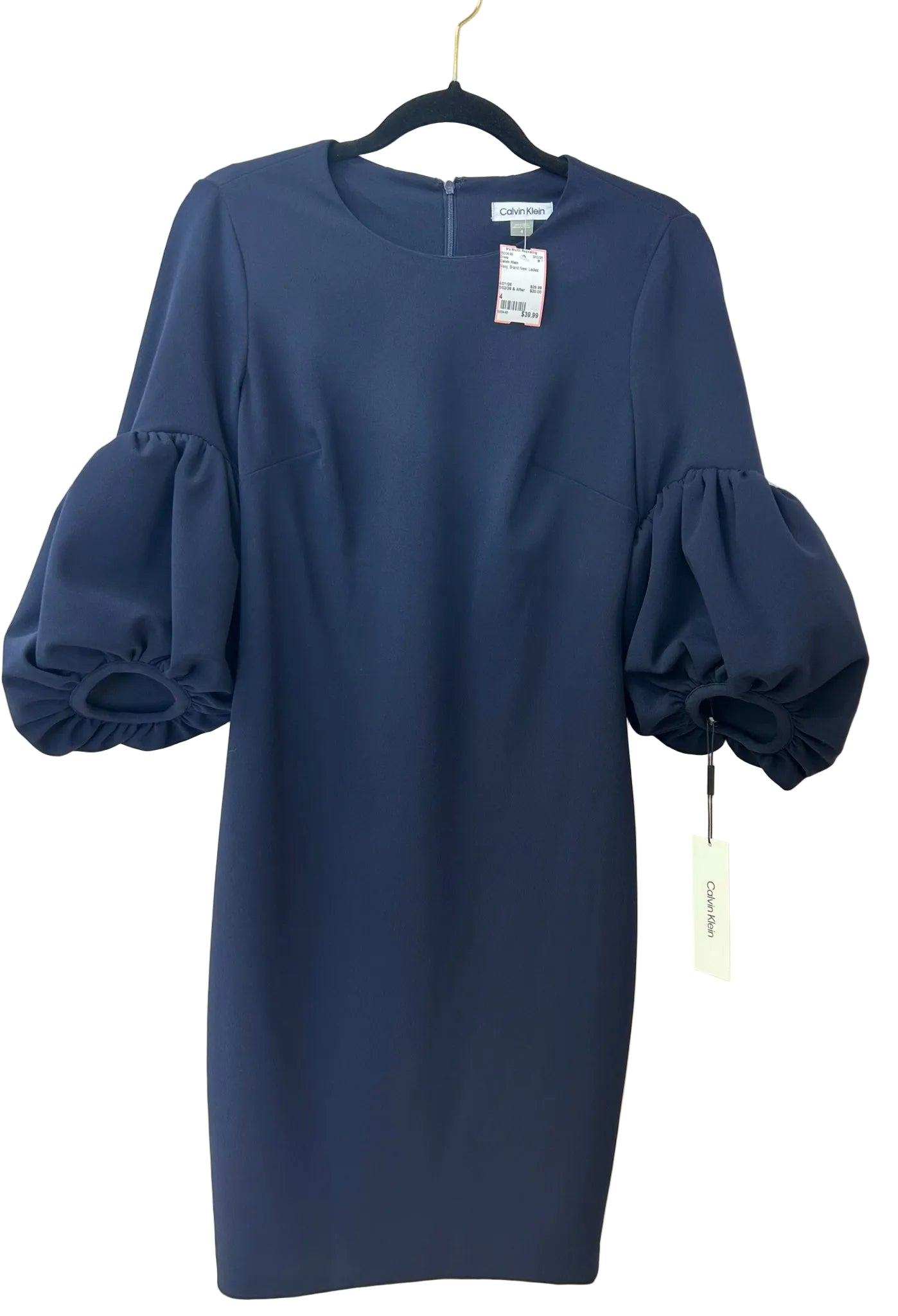 Size 4 Calvin Klein Navy Brand New Ladies Dress