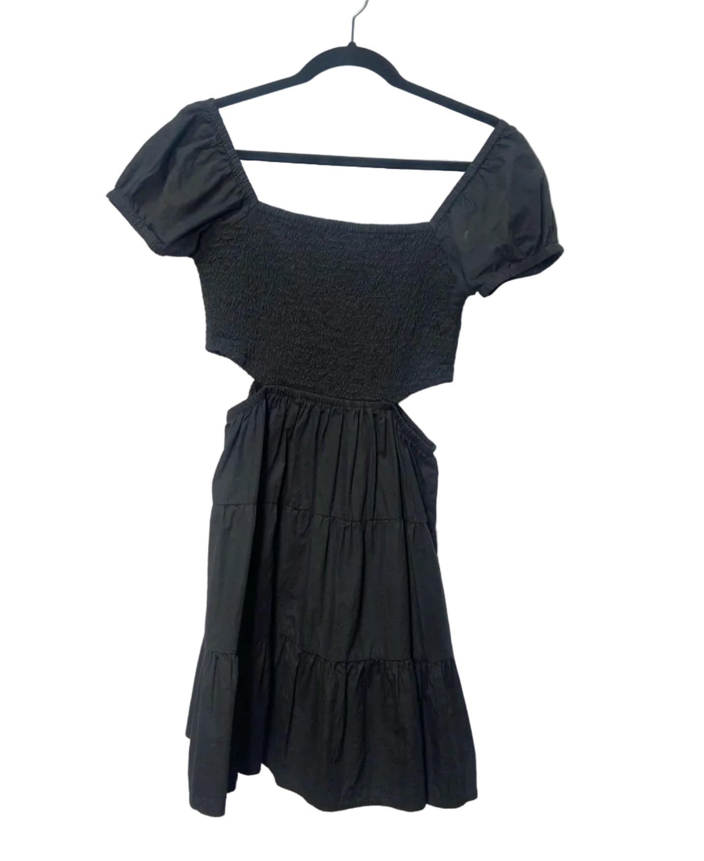 Size M Black Ribbed Ladies Dress