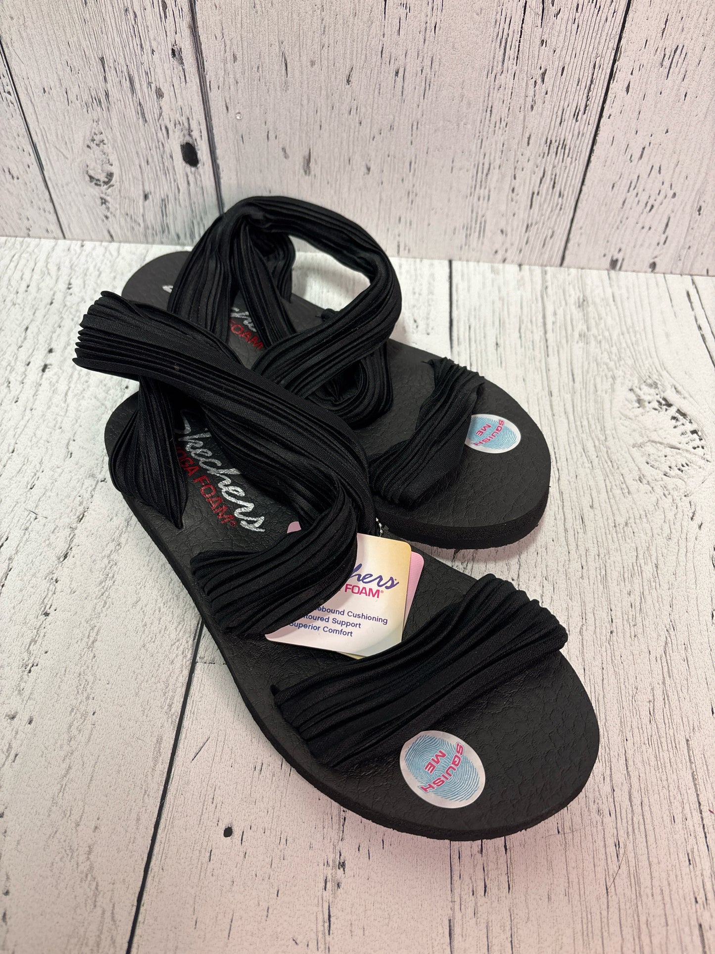 Size 7 skechers Black Ladies Footwear/Ladies