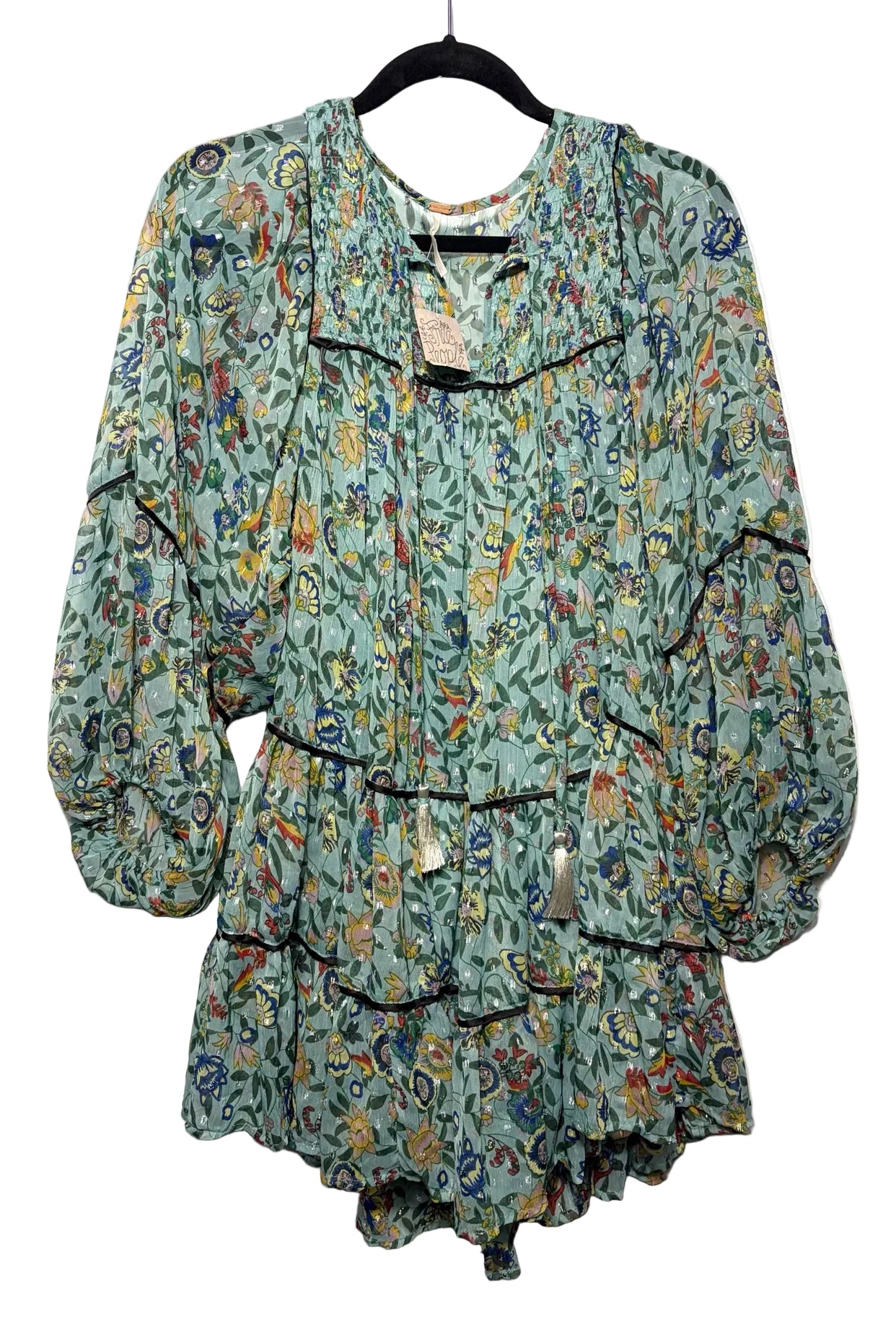Size XS Free People Turquoise Floral Brand New Ladies Dress