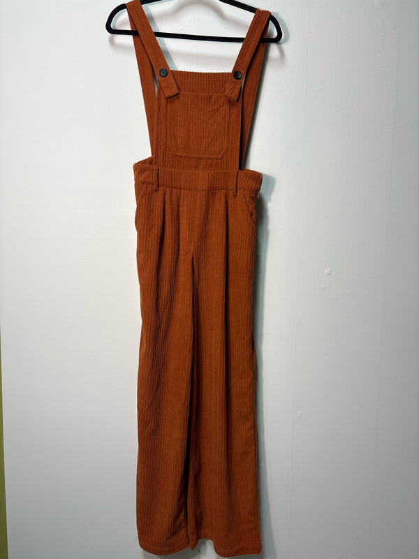 Size XS Rust Cord Ladies Overall