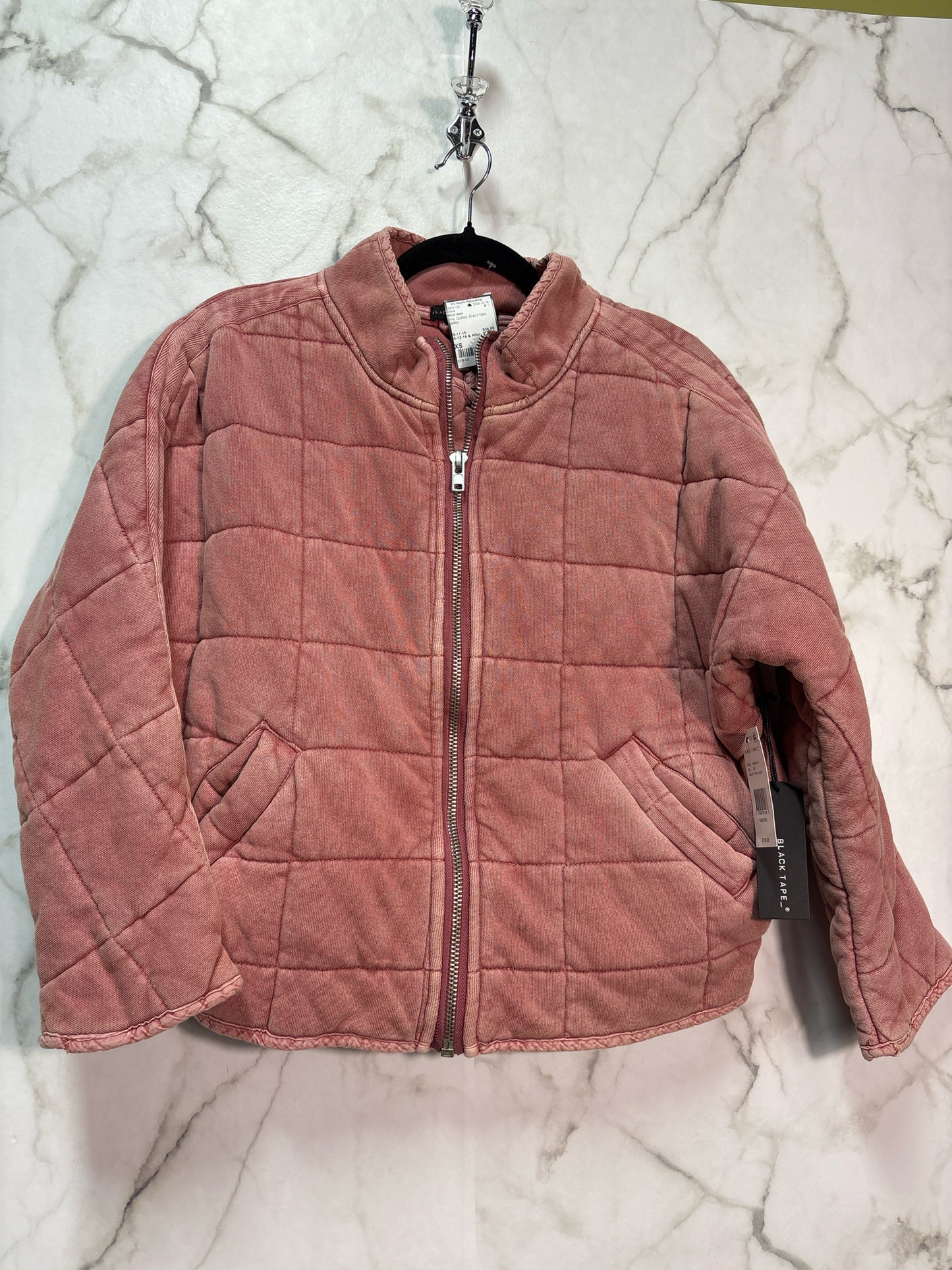 Size XS Black tape Pink Quilted Brand New Ladies Jacket