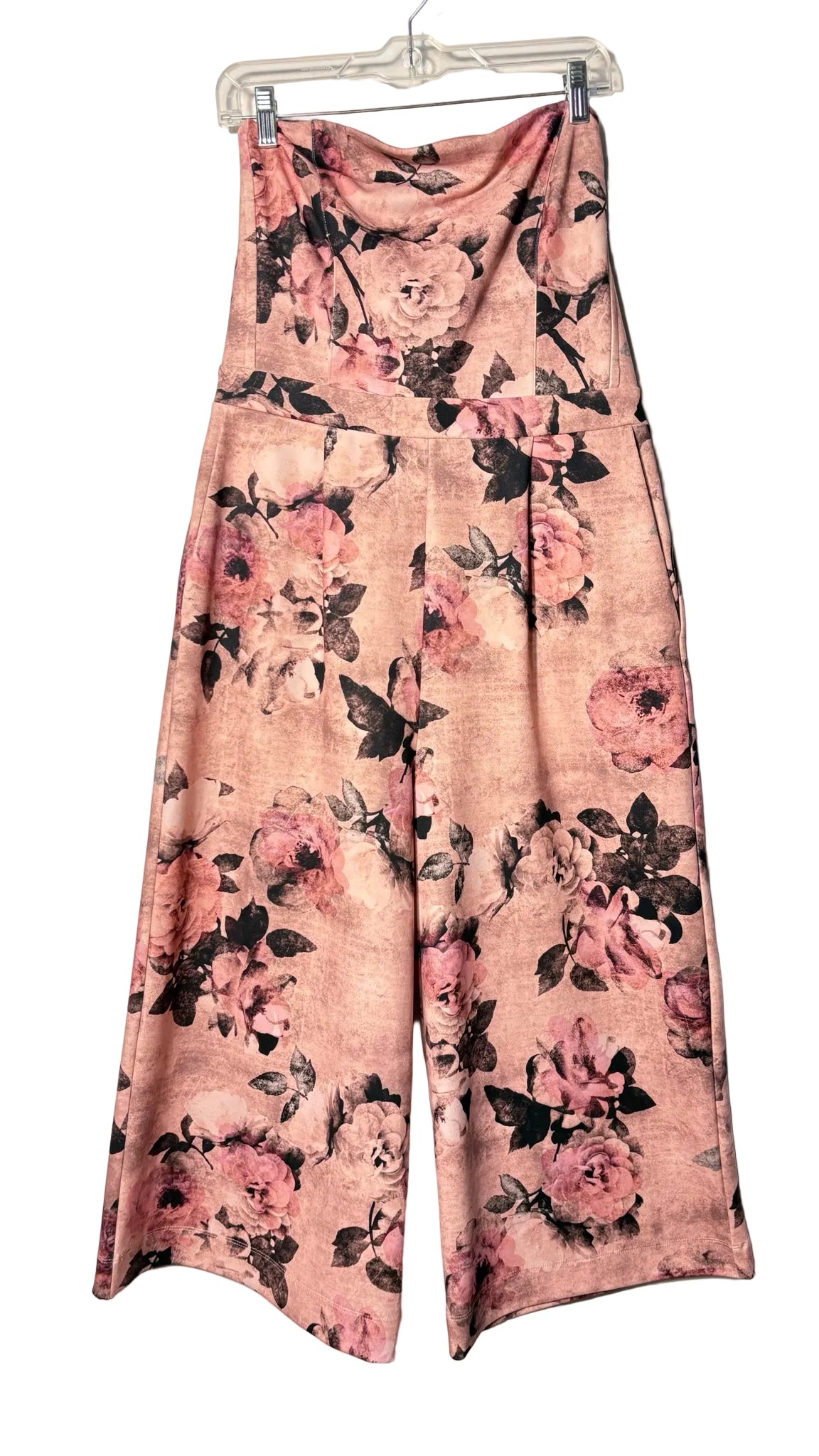 Size 14 Next Pink Black Floral Ladies Dress