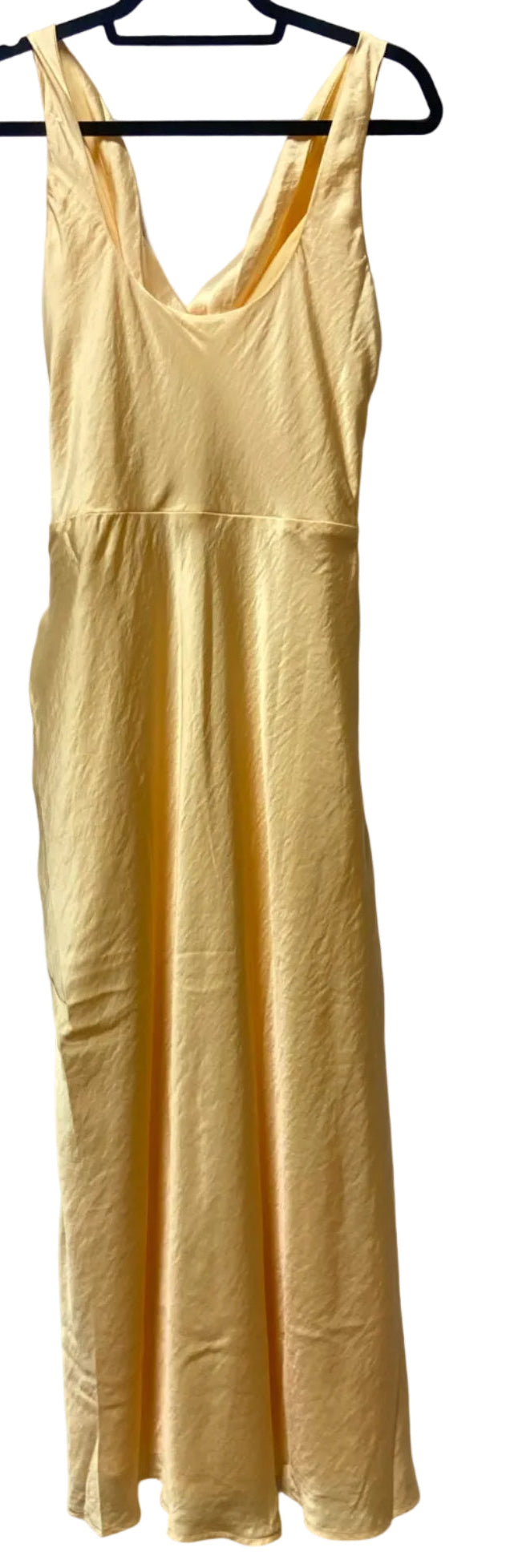 Size L Abercrombie Yellow Brand New Satin Ladies Dress