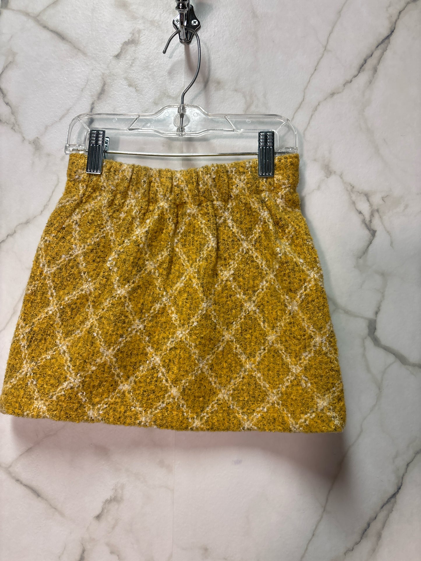 Size 4 Yellow Diamonds Girl's Skirtall