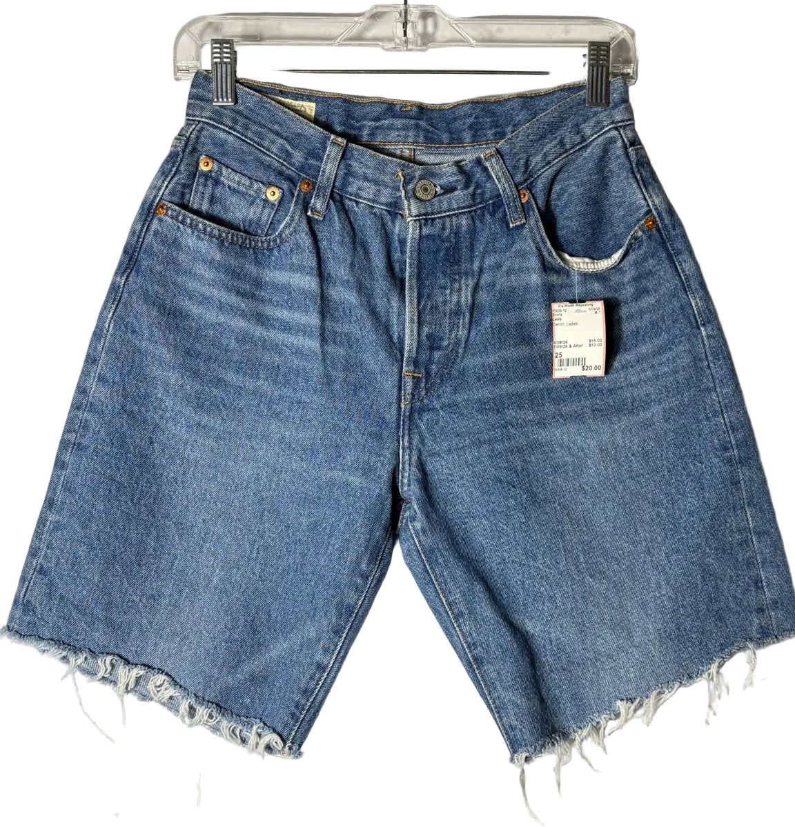 Size 25 Levis Denim Ladies Shorts