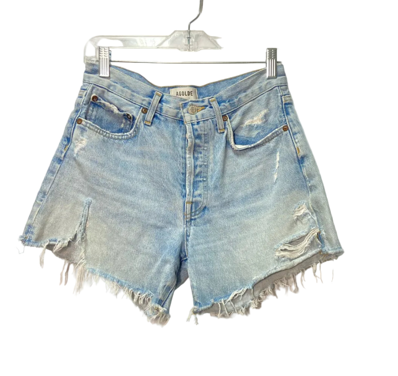 Size 25 Agolde Light Blue Denim Ladies Shorts