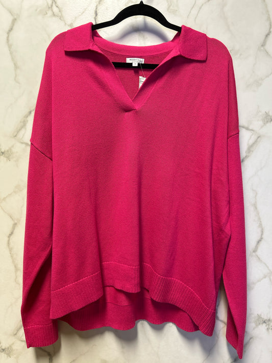 Size 2X Reitmans Pink Collar Ladies Top