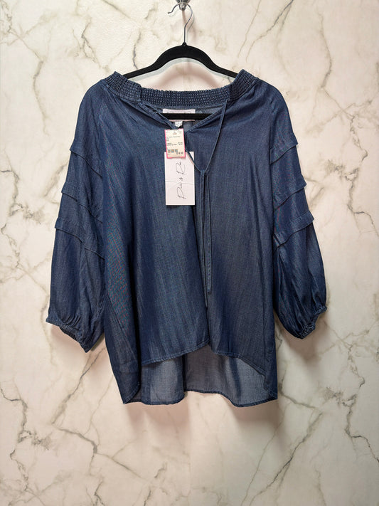 Size L Blue Demin Brand New Ladies Top