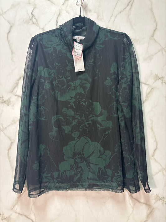 Size XL Cleo Green Black Brand New Ladies Top
