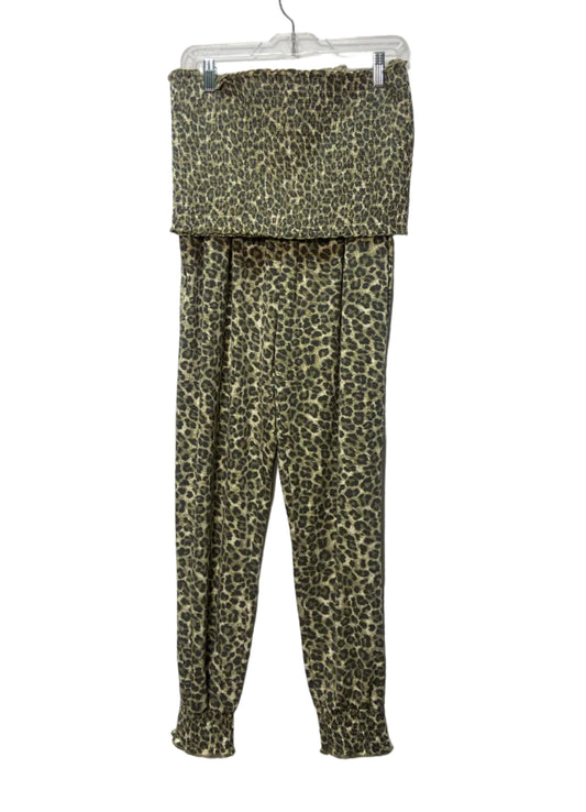 Size XL Zenana Brown Brand New Animal Print Ladies 2 Part Top