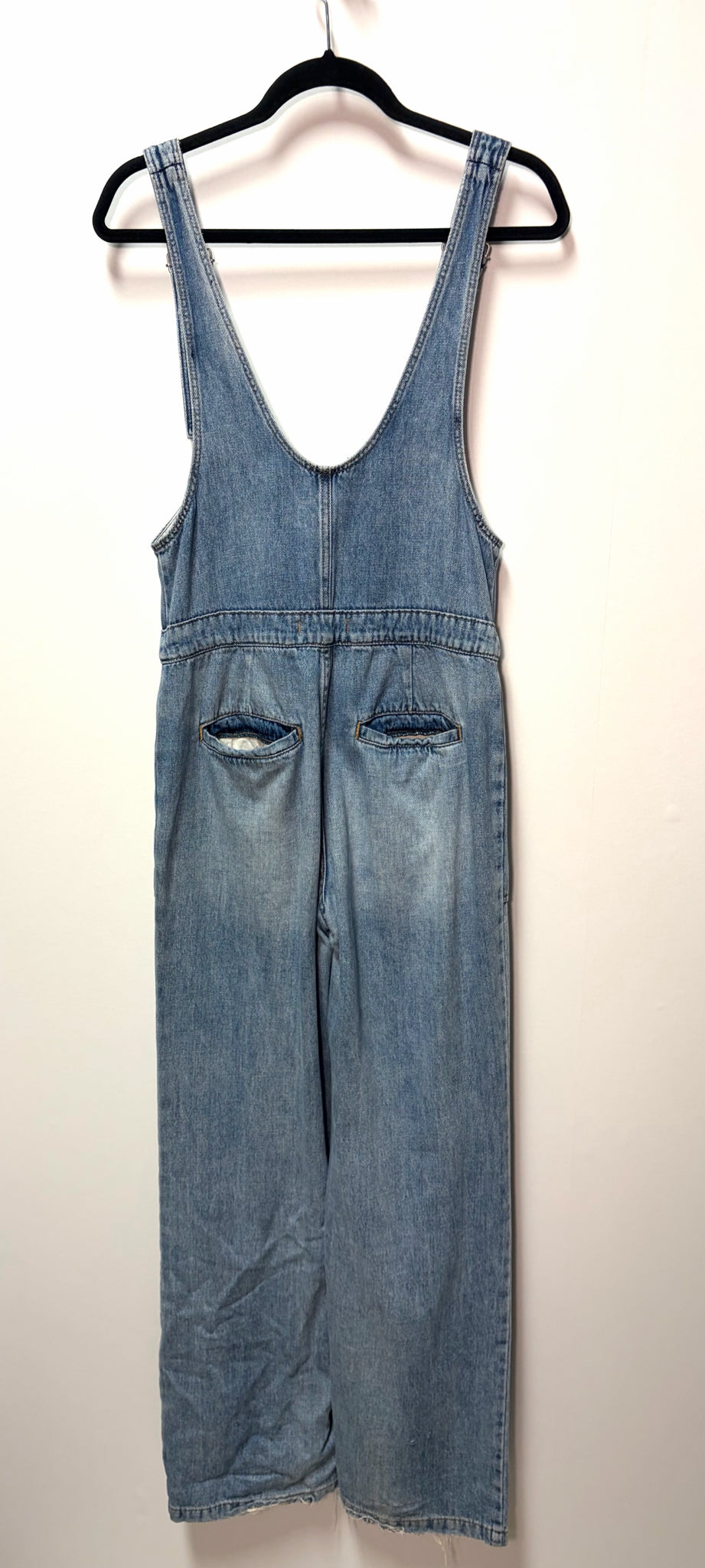 Size 4 Free People Blue Denim Ladies Overall