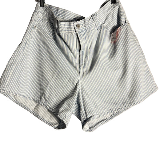Size 14 American Eagle White Denim Stripe Ladies Shorts