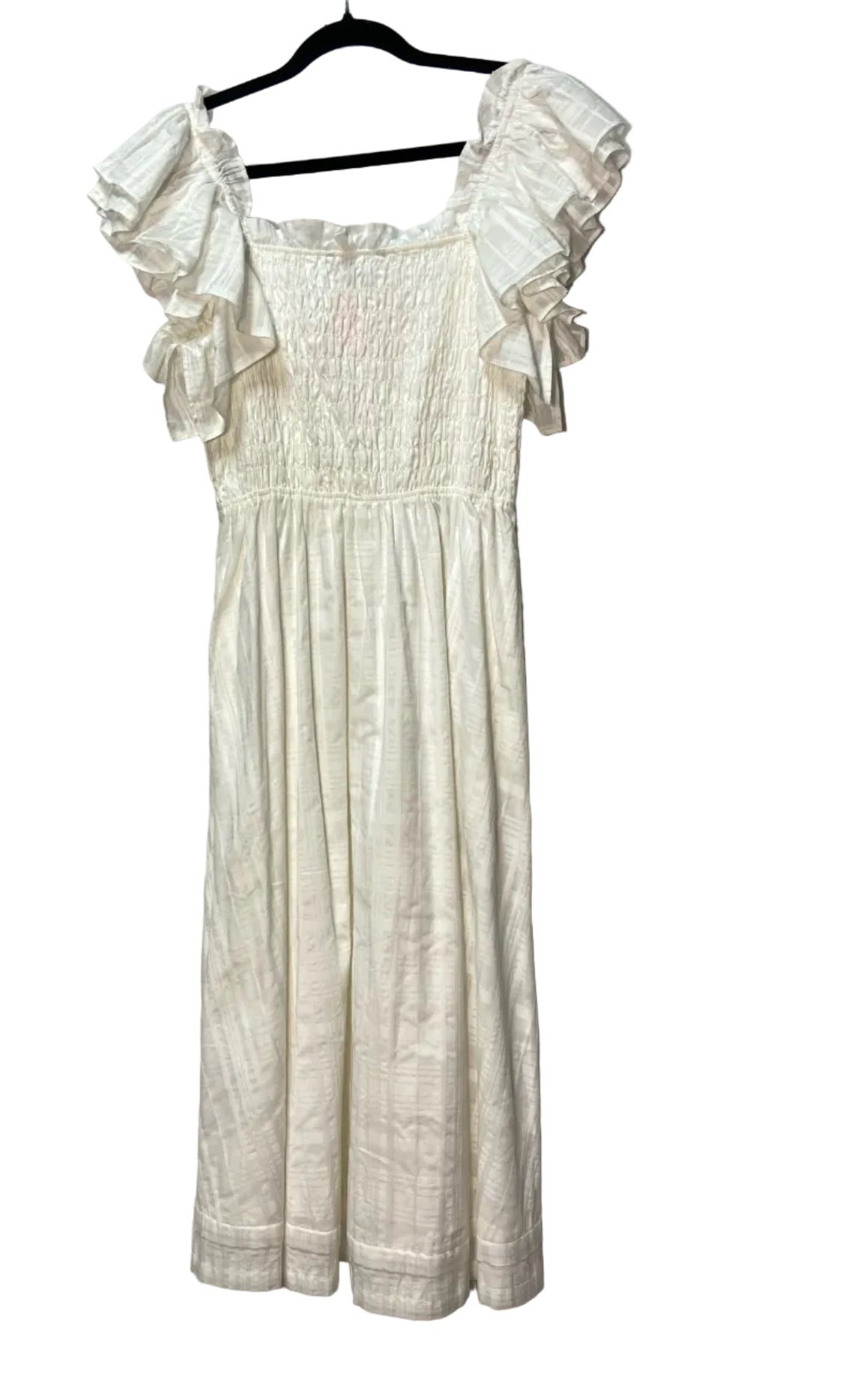 Size S Banana Republic White Smocked Ladies Dress