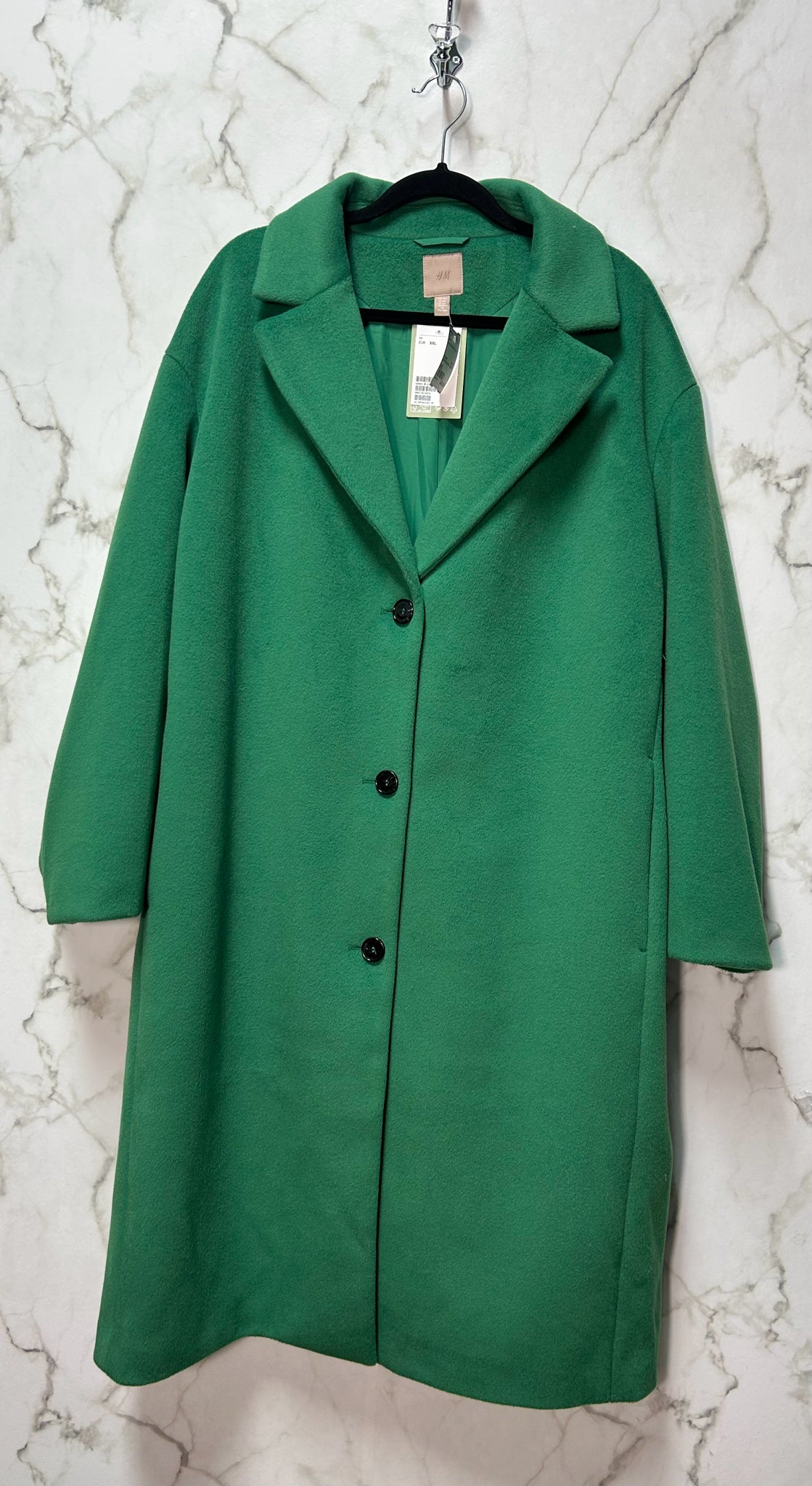 Size XXL H & M Green Brand New Ladies Coat