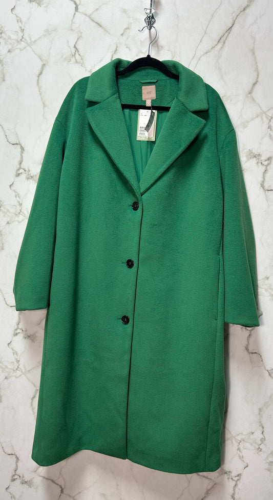 Size XXL H & M Green Brand New Ladies Coat