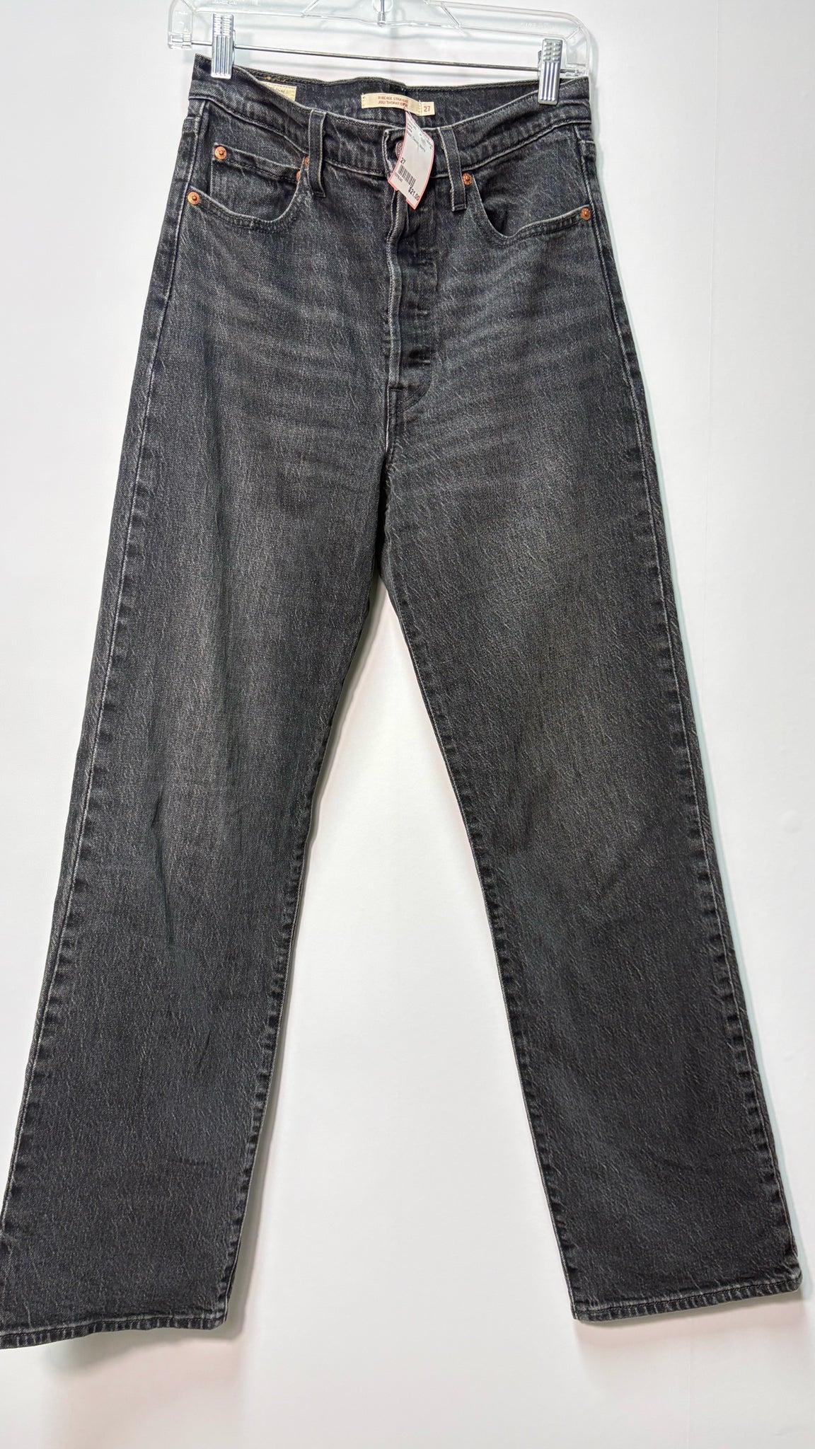 Size 27 Levis Black Denim Ladies Jeans