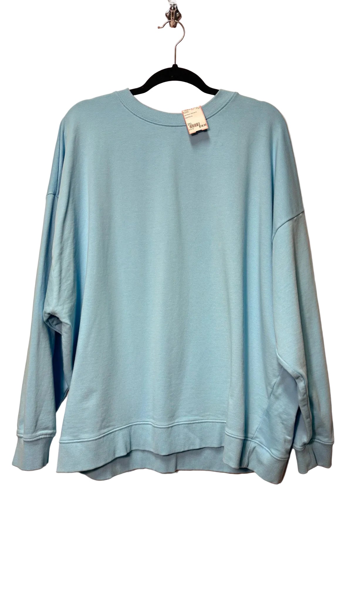 Size 2XL Light Blue Women's Sweatshirt