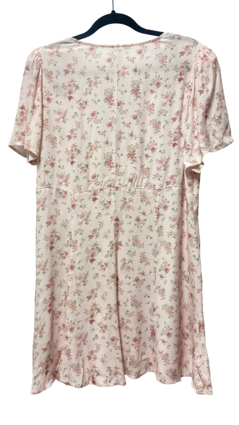 Size XL H & M Pink Green Floral Ladies Dress