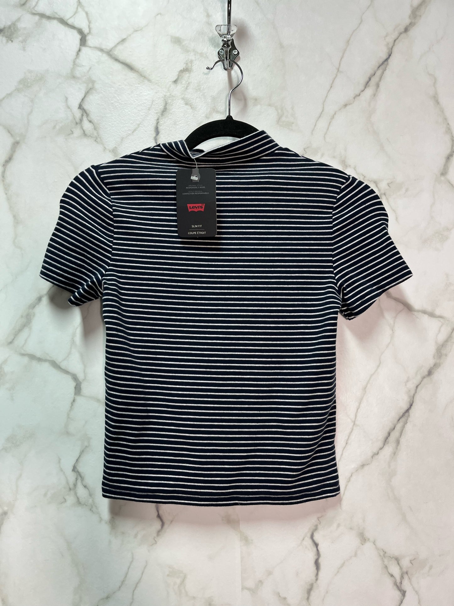 Size XS Levis Navy White Brand New Ladies Top