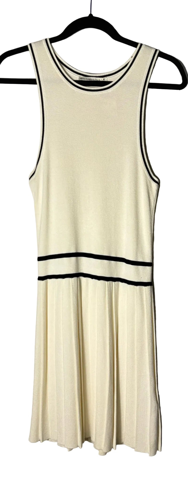 Size M Abercrombie Cream Black Ladies Dress
