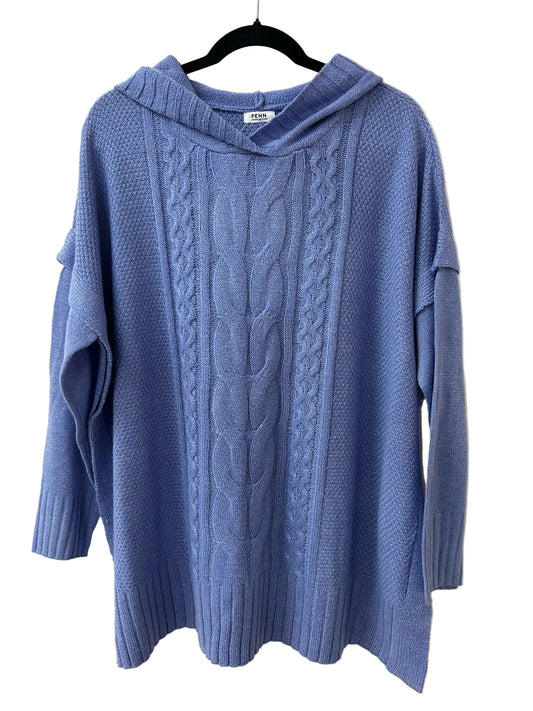 Size 1X Penningtons Blue Knit Brand New Ladies Top