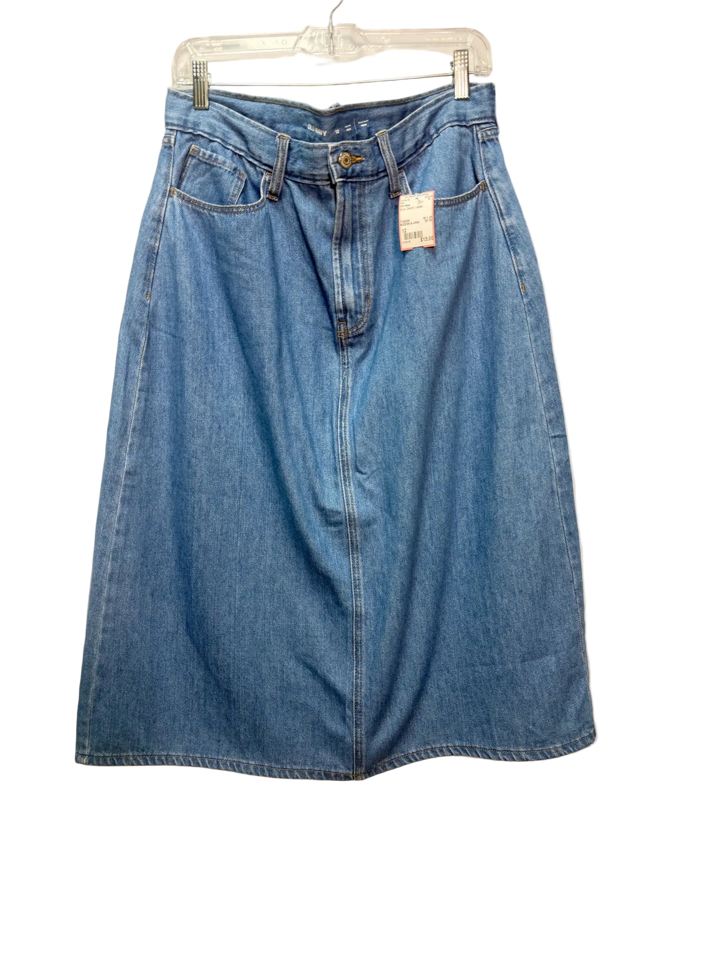 Size 12 Old Navy Blue Denim Ladies Skirt