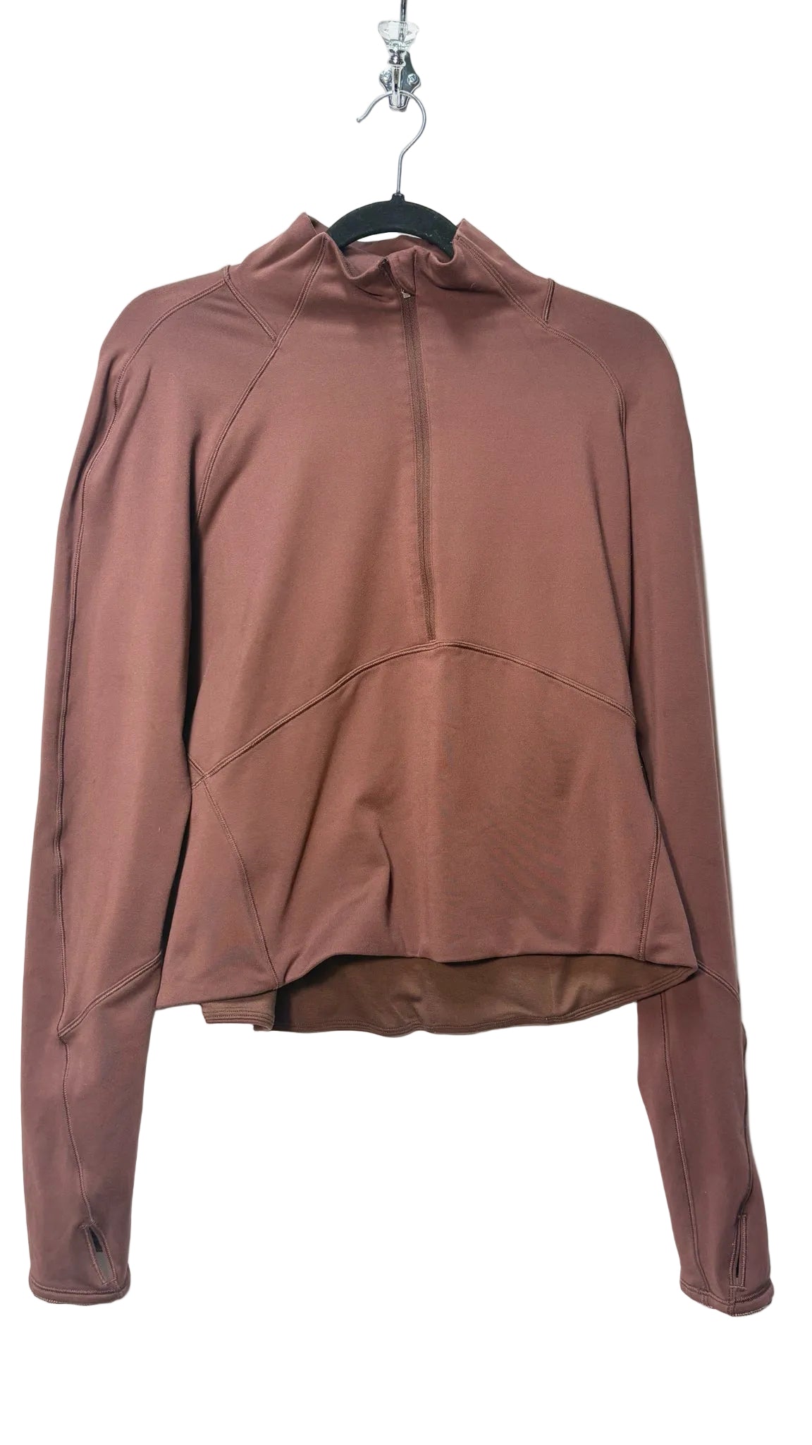 Size 12 Lululemon Brown Half Zip Women's Sweatshirt