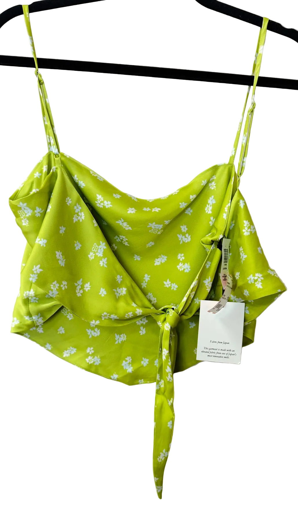 Size M Sunday Best Green White Floral Ladies Top