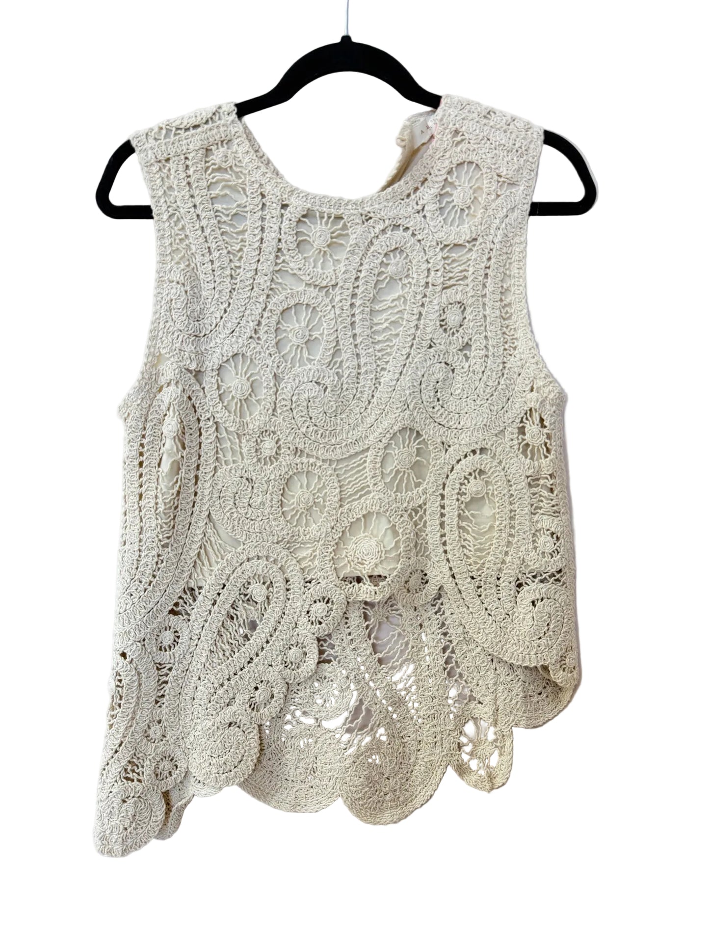 Size S Cream Brand New Crochet Ladies Top