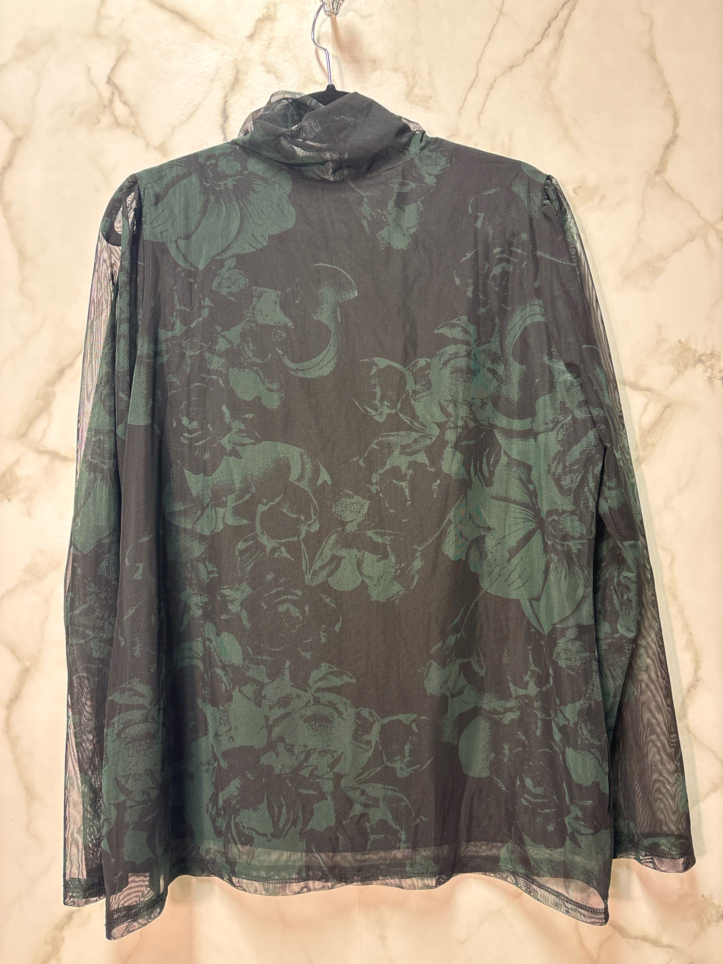 Size XL Cleo Green Black Brand New Ladies Top