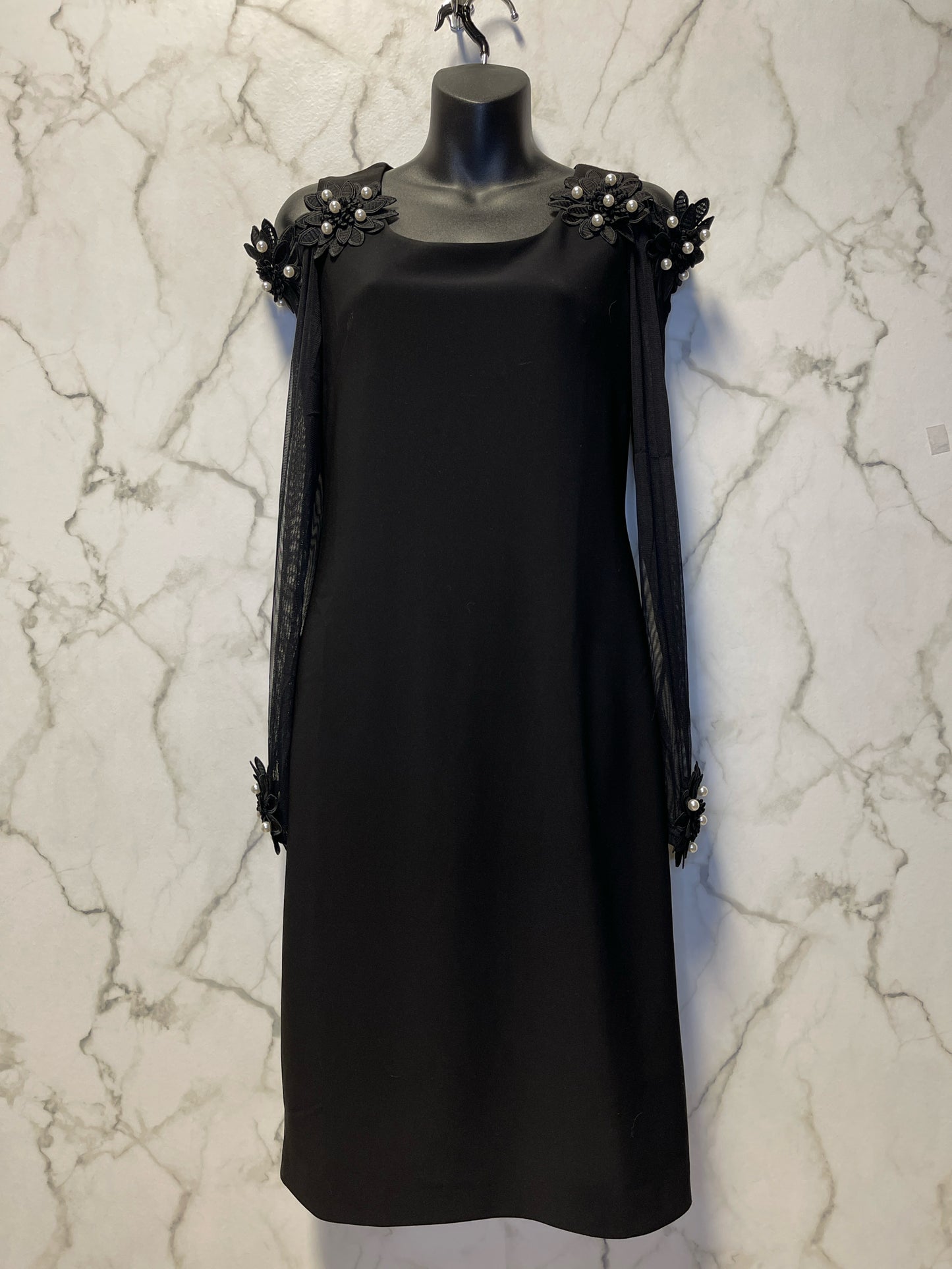 Size 4 Joseph Ripkoff Black Pearls Ladies Dress