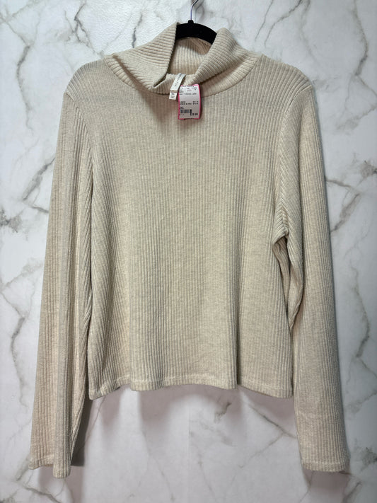 Size 2XL Babaton Cream Turtleneck Ladies Sweater