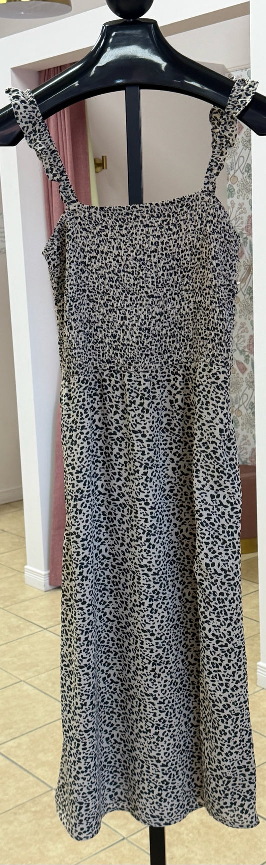 Size M Abercrombie Brown Black Animal Print Ladies Dress